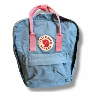 Fjallraven Air Blue and Pink Kanken Mini Backpack Outdoor Vinylon Kids Backpack